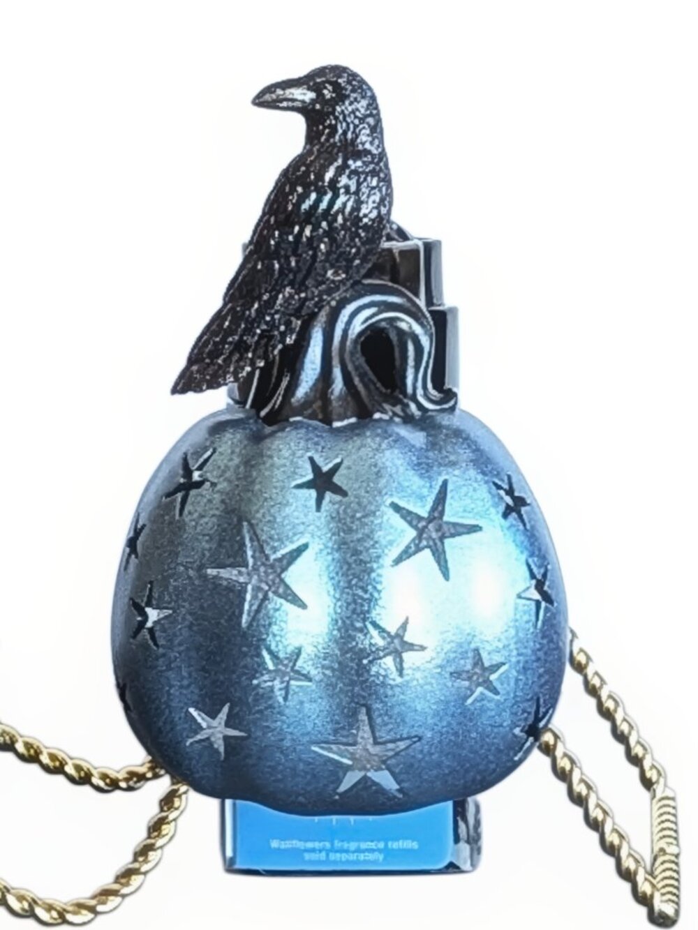 Bath & Body Works SPOOKY PUMPKIN RAVEN HALLOWEEN Wallflower Plug NightLight NWT